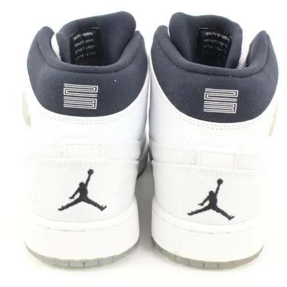 Nike 2013 Mens 12 Black White Concord Mid Air Jordan 1 Retro 95 616369-195 - Picture 7 of 12